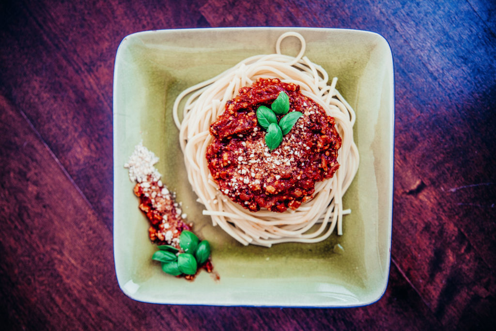 Wegańskie Spaghetti Bolognese